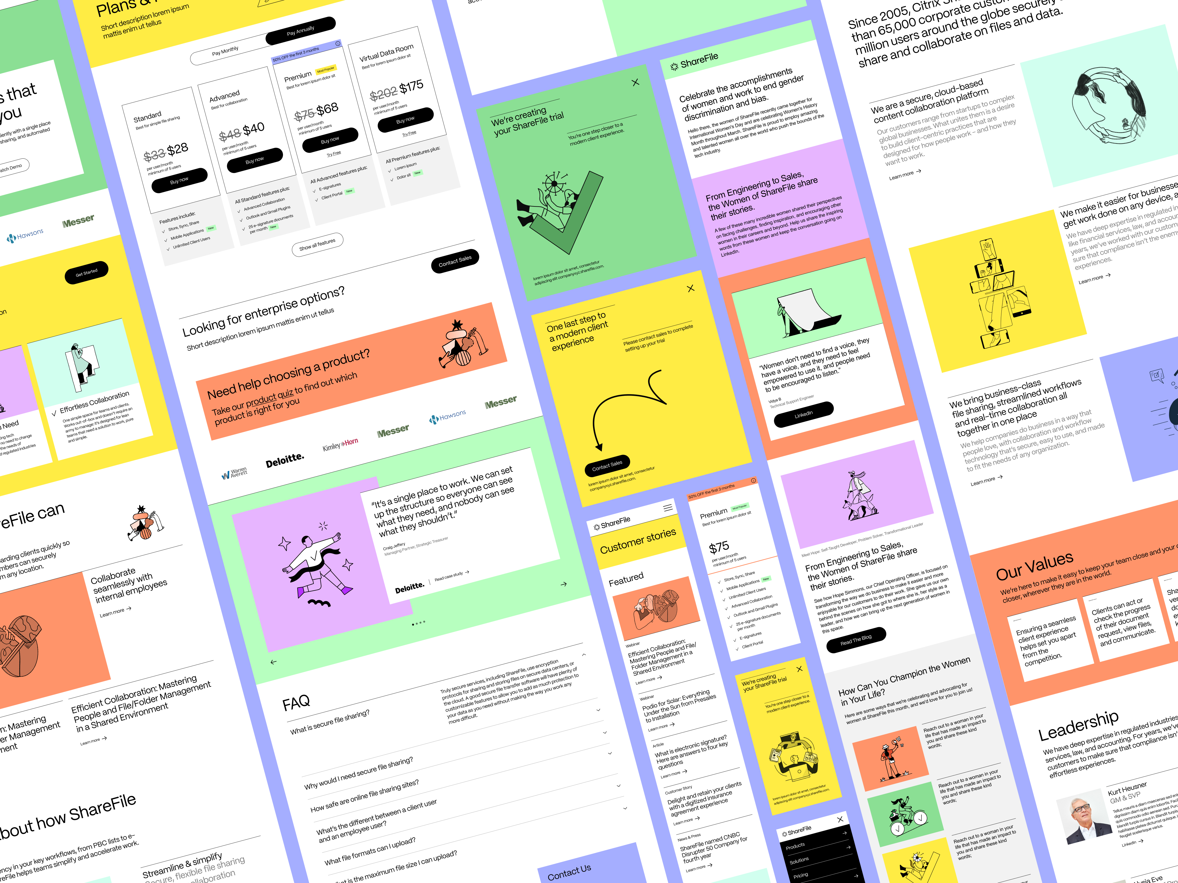 ShareFile® 3d branding cinema 4d graphic design promo ui web