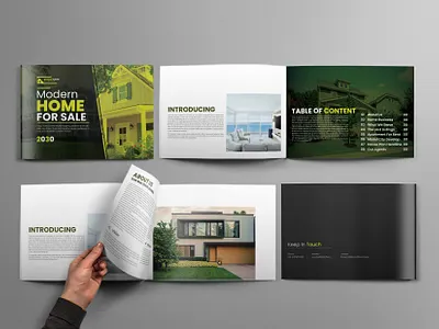 Luxury Real Estate - Company Profile Design brochure design landscape brochure