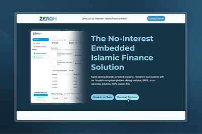 ZeroH webpage UI graphic design ui