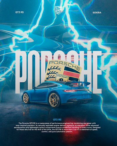 Porsche 911 adobe branding graphic design graphic desin logo photoshop poster