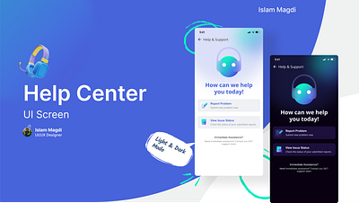Help & Support Screen figma help and support high fi mobile screen ui ux visual design