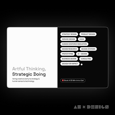 Artful Doing blackandwhite design ui ux website