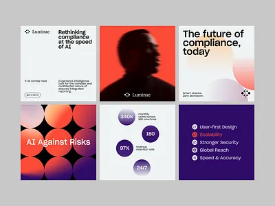 Luminae AI Branding ai brand brand guidelines brand identity brand sign branding graphic design halo lab identity logo logo design logotype packaging smm startup visual identity