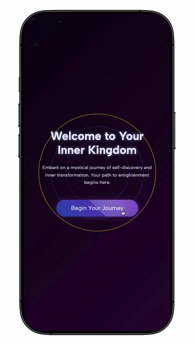 Inner World - Game of Self Exploration ai animation app cursor design game ifs mental health mental health app motion graphics product design therapy ui ux uxui