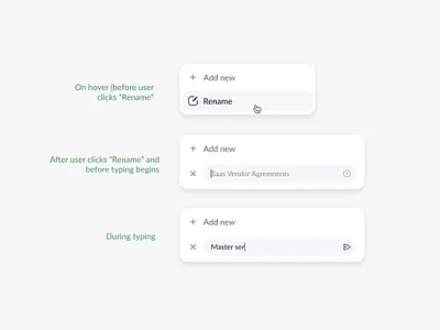 Rename Flow for a Dropdown Menu designsystem dropdown figmadesign input fields interfacedesign menu popup productdesign ui