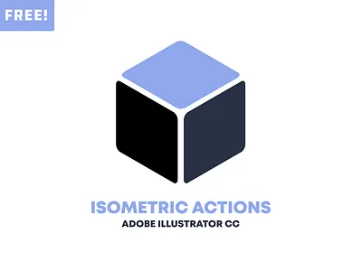 FREE! Isometric Actions for Adobe Illustrator CC action asset design digitalart illustration isometric