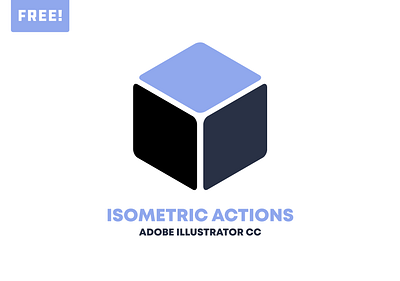FREE! Isometric Actions for Adobe Illustrator CC action asset design digitalart illustration isometric