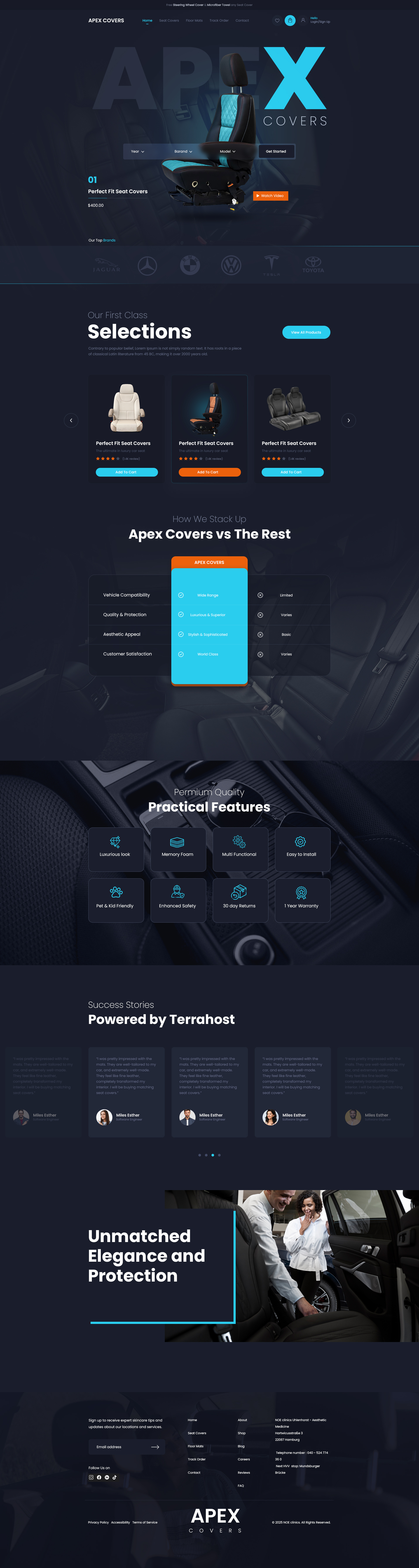 Example of Modern Website Landing Page Design