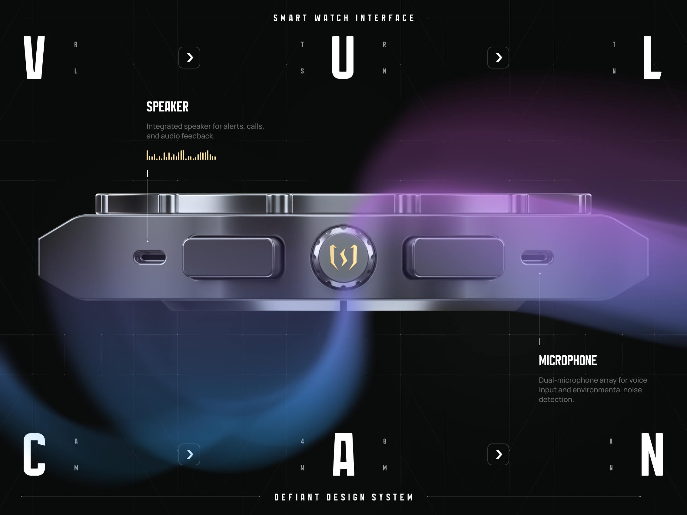 Vulcan - AI Smart Watch app button crown gradient smart watch store ui ux