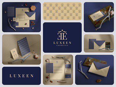 LUXEEN Brand Identity Design adobe illustrator brand identity brand logo branding branding design branding mockup business card creative logo digital art dribbble elegant identity logo design logo design branding logo designer logo presentation logomark marufiam mockup visual identity