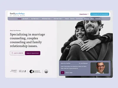 Family Psychology Website branding design family psychology ui webdesign