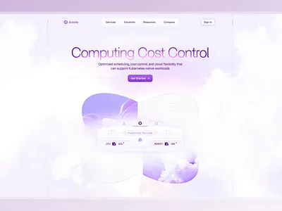 Computing Cost Control 3d 3d website 3dweb 3dwebsite animation cloud graphic design landing motion motion graphics tech ui webite 3d workload