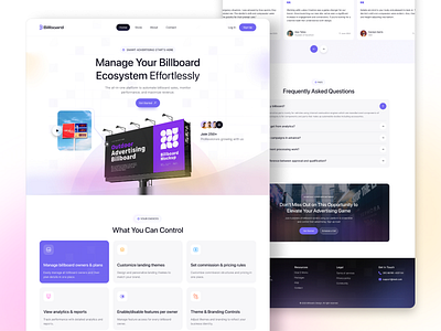 Billboard - Agency Landing Page agency website ai animation billboard buildboard creative agency development elementor hero section landing page nextjs product design react sass trendy design ui uiux webflow website wordpress