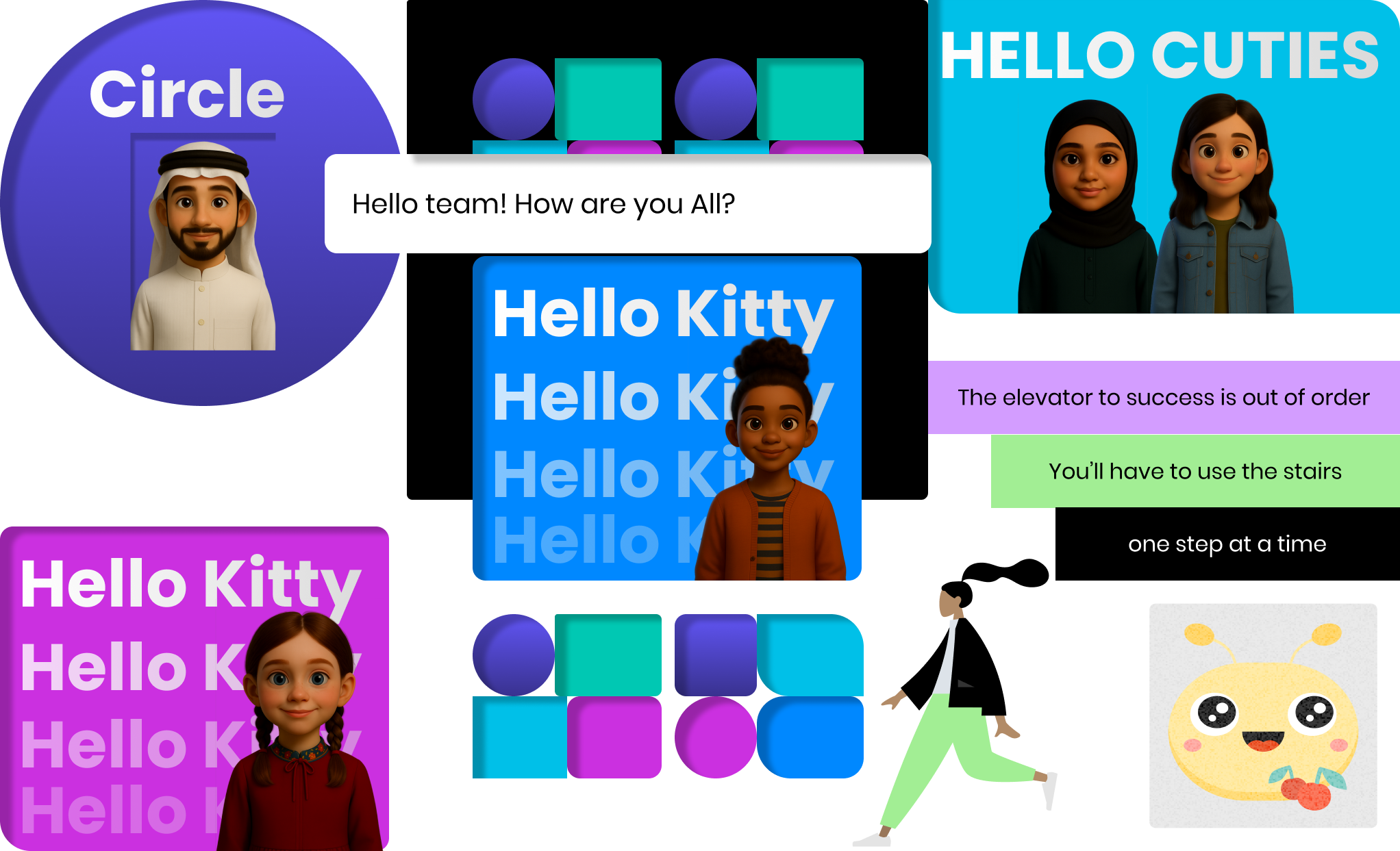 Styles grid layout style template uiux