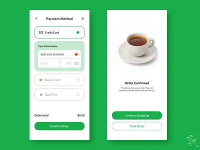 Payment & Order Confirmation ☕ 3d 3d animation airbnb animation app app design coffee confirmation confirmation screen icon mobile app mobile app design order order confirmation payment payment method product design ui user interface ux