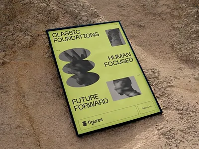 Figures: Foundations Poster Design desert duties figures graphic design mockup poster print xyz