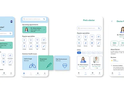 DocFind App health care medical product design ui ux ux design uxui uxui design