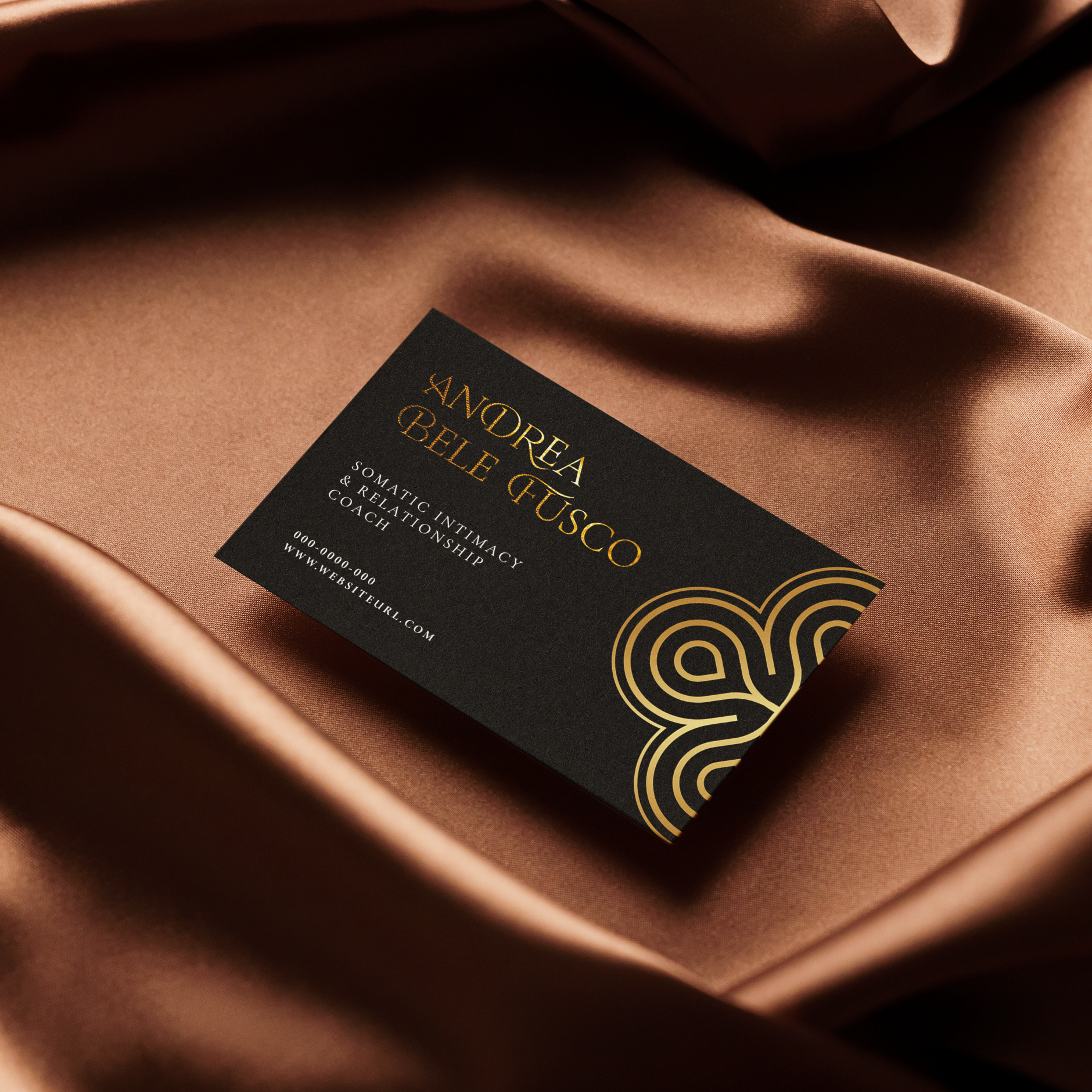 Brand design for Andrea Bele Fusco brand identity design branding business card card design elegant gold graphic design healer logo logo design london minimal minimalistic tantra therapist therapy typography ui vector web design