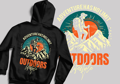 Adventure Outdoors Lifestyle Hoodie Design adventureart adventuredesign appareldesign apparelgraphics creativeillustration desertvibes design graphic design graphicteeart hoodiedesign illustration logo mountaindesign outdoorlifestyle outdoorslifestyle retroillustration streetwear streetwearart typography vector