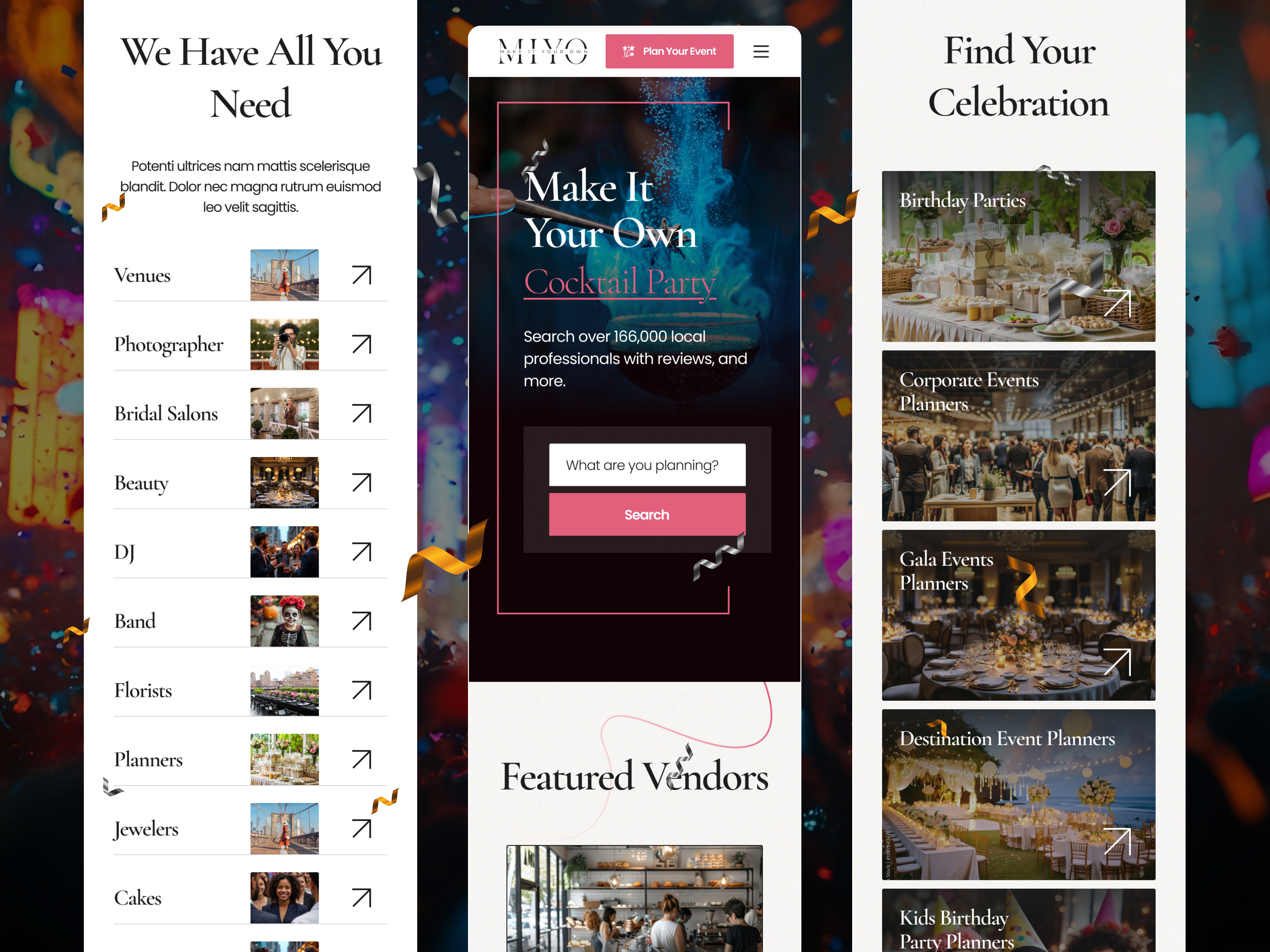 Example of One Page Word Press Website Design & Dev