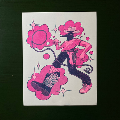 CROWBOY + Business Card Risograph Project branding graphic design illustration printing risograph