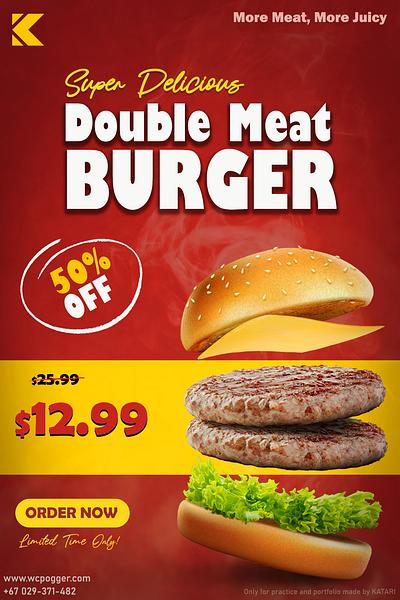 Burger design burger food graphic design poster