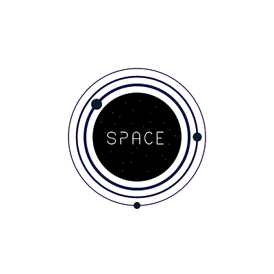 SPACE logo art graphic design logo logo design planet space