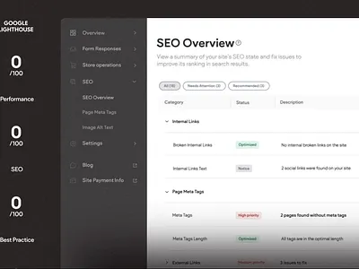 SEO Overview | Duda SEO Page after effects ai animation duda figma google graphic design motion motion graphics product ui ui animation ui motion web builder