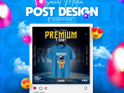 T-Shirt Social Media Post Design branding clean cloth creative facebook fashion brand graphic design modern modern layout online design post design product design social media design tshirt