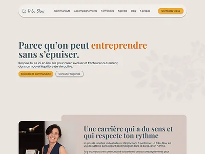 Maquette Home - TribuSlow graphic design slowpreunariat ui ux web