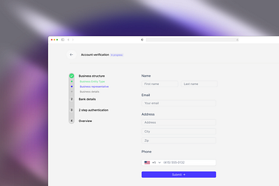 Account Verification Flow account account verification flow fintech liquid glass product design saas startups ui uiux design ux verification web design