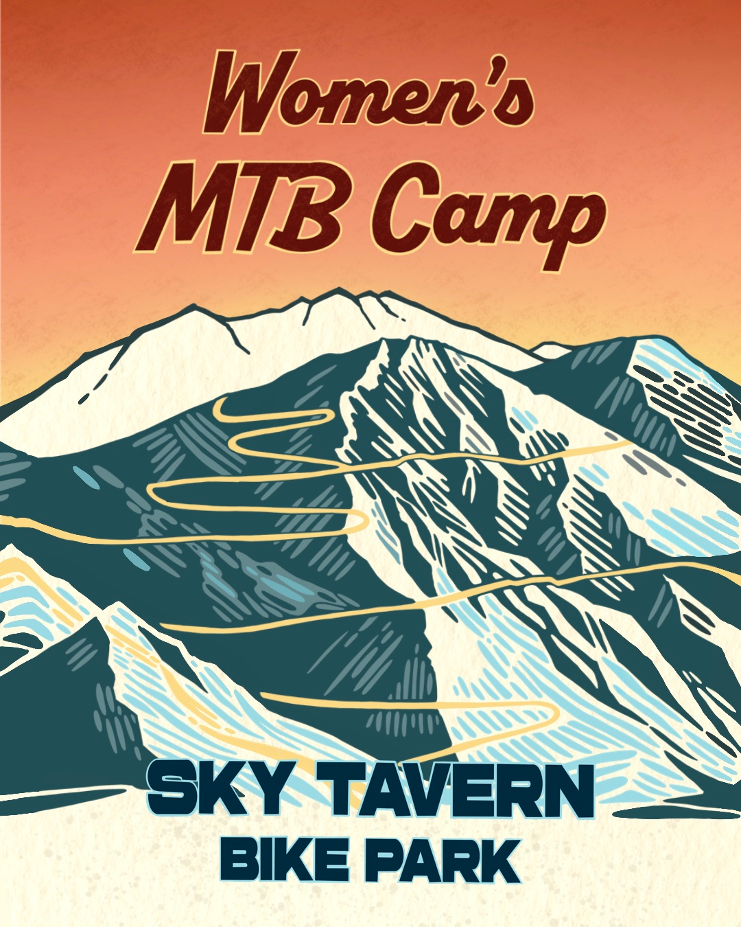 Sky Tavern's 2025 Women's MTB Camp Graphic branding graphic design illustration logo procreate