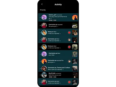 Daily UI #47 - Activity Feed activity activity feed daily 100 challenge dailyui mobile design ui design