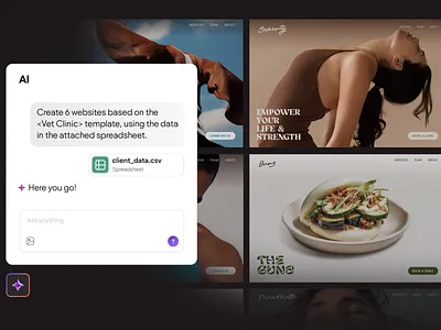 Generate Websites with Duda AI | Duda Home Page after effects ai ai images ai websites animation figma generate images generate websites google ai motion graphics replace rive ui animation ui design ui motion wix