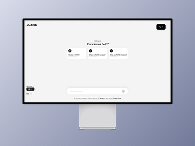 MAPID Assistant - Web Chatbot Responsive ai branding chatbot dark design design app desktop figma geospatial indonesia light logo mobile platform responsive ui uiux ux vector web