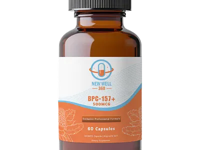 Designed bottle labels with brand consistency NewWell360 branding graphic design logo motion graphics octalfox rubia ui ux