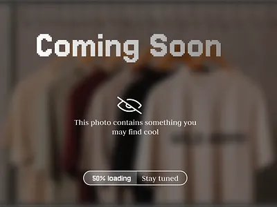 Daily UI #48 - Coming Soon clothing brand coming soon daily 100 challenge daily ui dailyui ui design web design