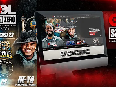 GGL SZN ZERO - Website and Promos adobe photoshop creative design gaming ggl global gaming graphic design photoshop typography