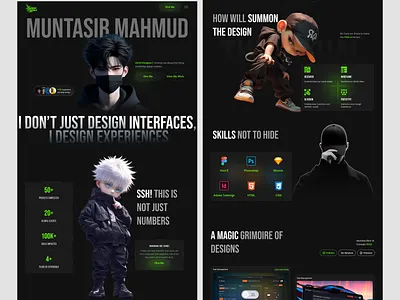 Personal Portfolio Landing Page app branding design designer portfolio landing page landing page website minimal personal portfolio personal website porsonal resume portfolio website resume landing page ui ux