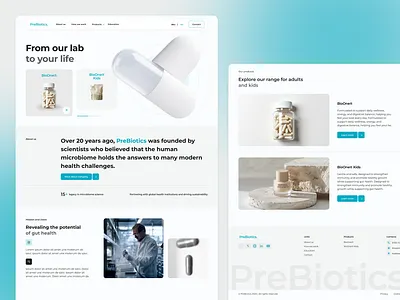 Pills Health E-Commerce Website UI e health pills website professional website ui vitamins website ui websitedesign