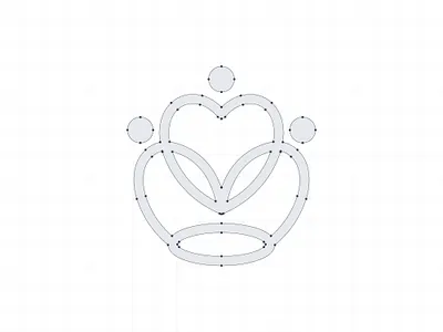 Crown + People + Love - Logomark adobe illustrator brand logo branding branding mockup creative logo crown logo custom logo dribbble flat logo heart logo logo design logo design branding logo grid logo presentation love logo marufiam minimalist logo design modern logo