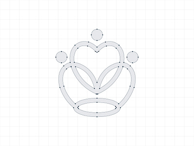 Crown + People + Love - Logomark adobe illustrator brand logo branding branding mockup creative logo crown logo custom logo dribbble flat logo heart logo logo design logo design branding logo grid logo presentation love logo marufiam minimalist logo design modern logo