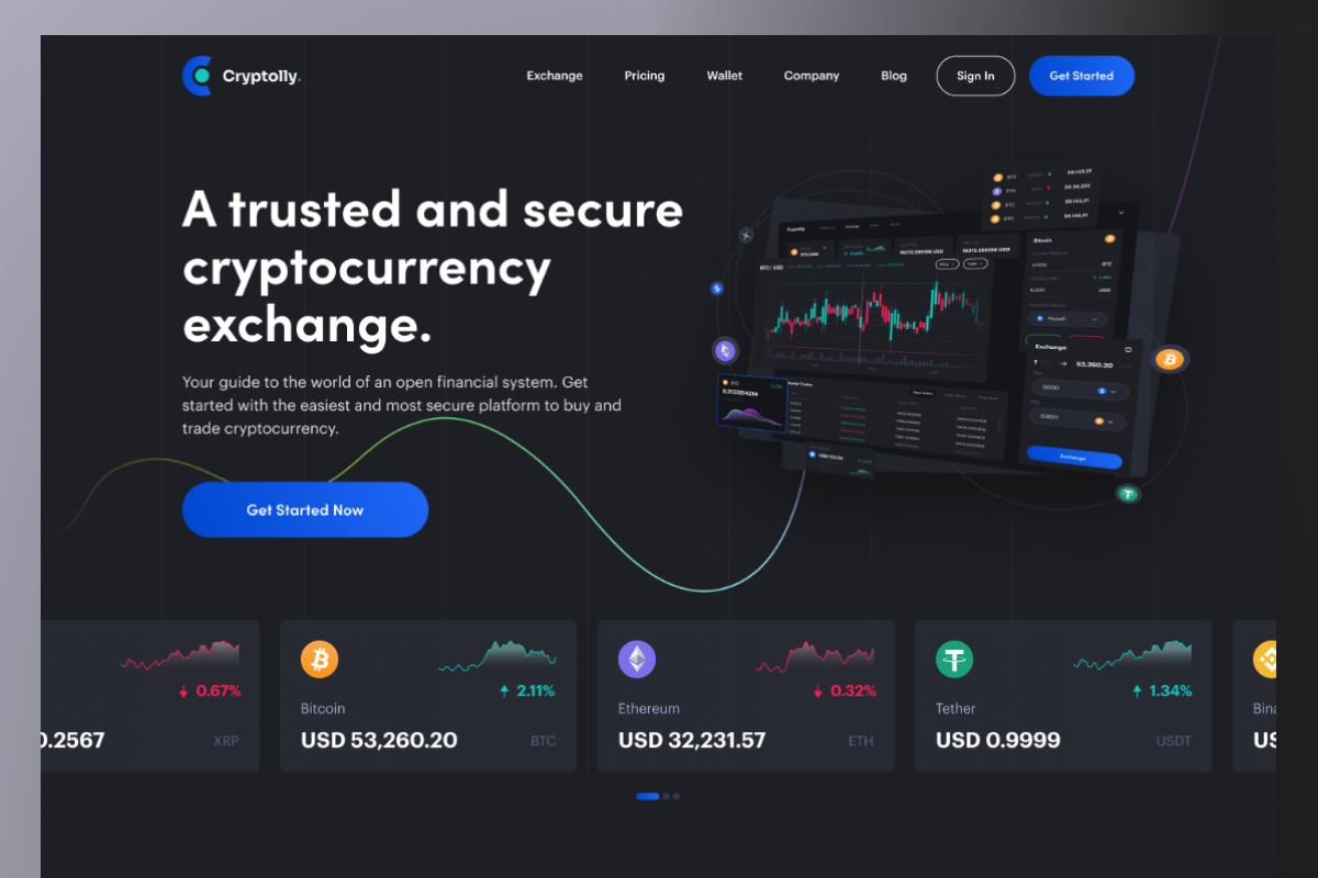 Cryptocurrency Exchange Platform crypto crypto exchange design graphic design ui