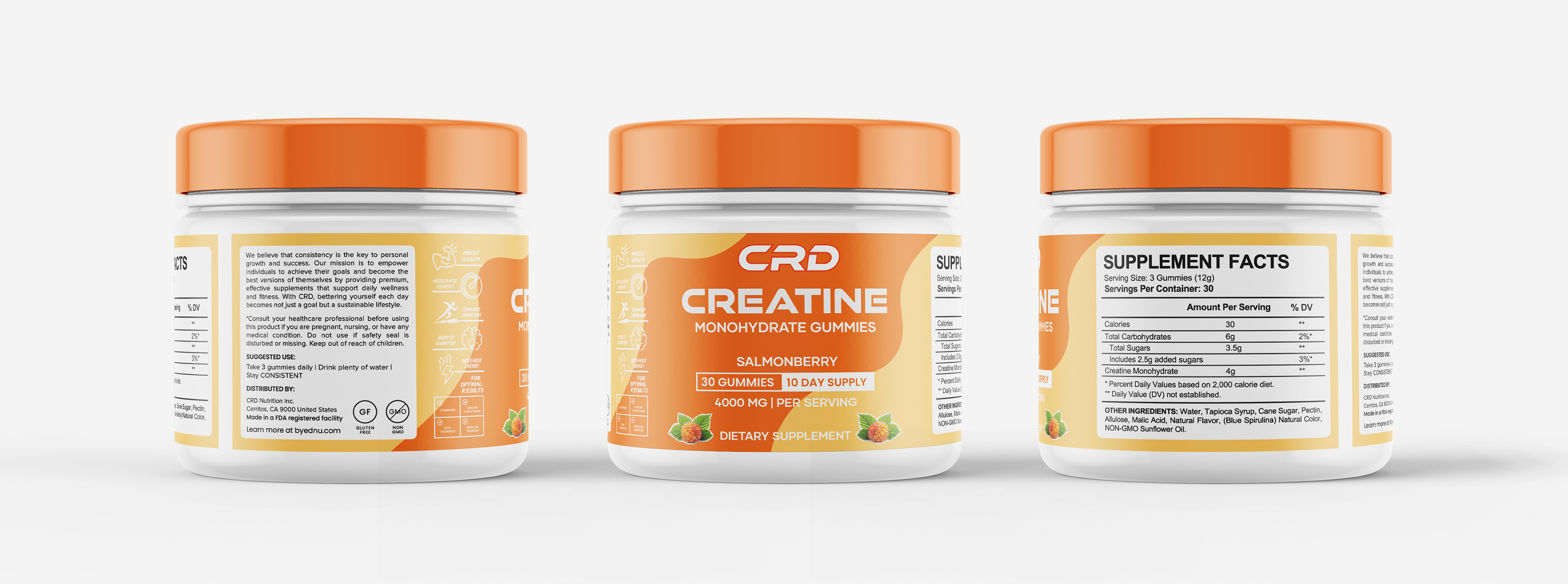 Example of Supplement Packaging Design & 3D Mockup