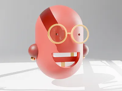 3D Head 3d character cute head icon joey john