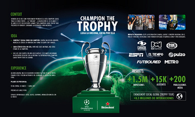 Heineken Trophy Tour Colombia 2017 campañas cerveza graphicdesign heineken marca