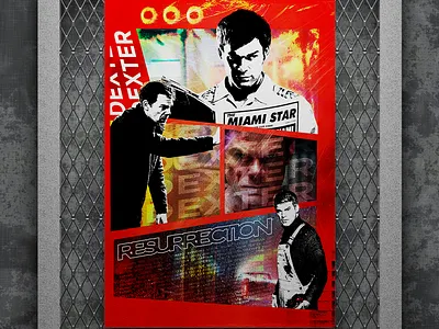 "DEXTER" Movie poster design brutalism brutalism design concept poster dexter dexter movie graphic design poster