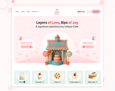 Website for Selling Cakes