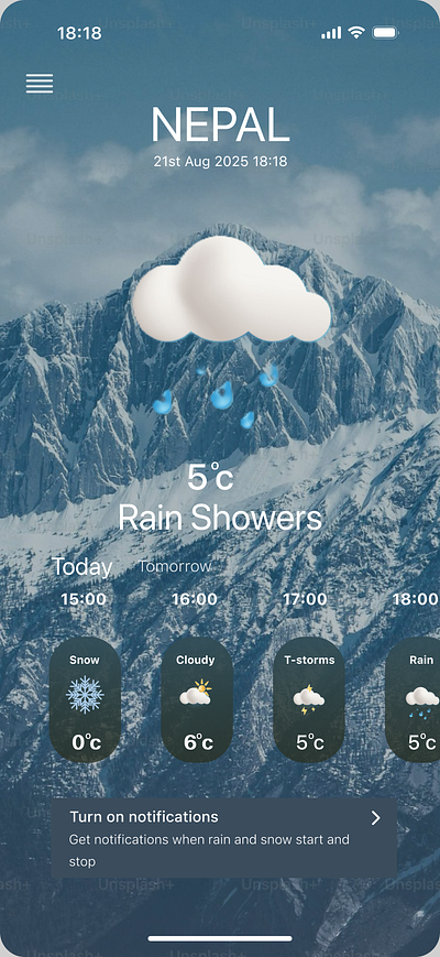 Weather app daily ui 037