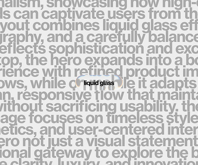 Apple Liquid Glass - Designed in Figma apple clean design concept design creative ui design digital design experimental design figma glassmorphism interface design landing page liquid glass minimal design modern ui ui design ui exploration ux design visual design web design website concept